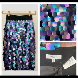 Milly Paillette Sequin Skirt